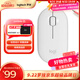 羅技（Logitech）LOGITECH PEBBLE鼠標 無線藍牙鼠標 辦公靜音鼠標 女性鼠標對稱鼠標 鵝卵石造型 米白色