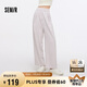 森馬（Semir）休閑褲女質感慕斯褲慵懶垂感秋季寬松軟糯肌理闊腿褲107524127005