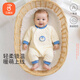 貝瑞加（Babyprints）嬰兒連體衣保暖哈衣男女寶寶夾棉爬服加厚連身衣家居服 企鵝73