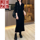 JEZE韓系穿搭雙面德絨連衣裙子女2025新款入秋內搭打底長(cháng)裙感冬季 黑色【z】 L 建議(101-120斤)