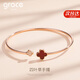 Grace Girl四葉草手鐲女士玫瑰金小眾設(shè)計(jì)時(shí)尚飾品520情人節(jié)生日禮物送女友