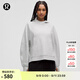lululemon丨Scuba 女士寬松款側(cè)開口連帽衫 LW3IRDS 雜色超淺灰 M /L