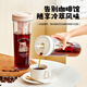 川島屋&lulu豬聯(lián)名 咖啡冷萃壺家用冷泡茶壺冷水壺冷萃瓶冷萃杯子 冷萃壺1L(粉色)