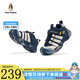 暇步士（Hush Puppies）童鞋新款兒童戶外運(yùn)動(dòng)鞋軟底輕便女童鞋透氣跑步休閑男童鞋子 HP5805004藍(lán)色款 30