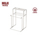 無印良品 MUJI 不銹鋼廚具收納架 MC04CC0S 置物架 多功能金屬刀架砧板架 銀色 寬136x深132.5x高214mm
