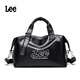 Lee旅行包短途出差旅游包男健身運動(dòng)包女士瑜伽包大容量行李包 黑色