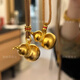 蕊意（Rui yi）金包銀半實(shí)心花絲葫蘆吊墜掛墜福祿男女定制王嘉爾同款送女友禮物 金1.4克-重約30克-葫蘆吊墜