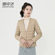 雪中飛羽絨內膽女輕薄羽絨服女短款新款內搭外穿修身 駝色 XL (170)
