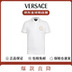 范思哲（VERSACE）新款運動(dòng)休閑男短袖t恤polo衫78GAGT00禮物白S