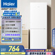海爾（Haier）179升兩門雙開門小戶型宿舍租房家用電冰箱小型不占地可冷藏冷凍BCD-179LHC2E0WV家電國家補(bǔ)貼15%