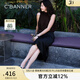 千百度【博主推薦】羊皮淺口單鞋女芭蕾舞鞋低跟晚晚風(fēng)平底鞋百搭 黑色 （絨面） 38