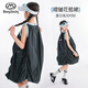 半度閑女童夏季褶皺連衣裙夏季透氣2025新款兒童運(yùn)動(dòng)裙子 香嵐綠  140