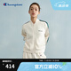 Champion冠軍拼色開襟夾克女2025春季新款運(yùn)動風(fēng)開衫外套撞色簡約 米白色 M
