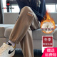 AEMAPE休閑褲女2025春秋冬季女裝卡其色運動褲女時尚百搭加絨褲子 卡其色-【加厚寶寶絨超柔絨】 常規(guī) L