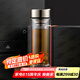 壹滴水（edish）玻璃杯純鈦茶水分離雙層高檔泡茶杯車載辦公禮品禮物水杯400ml