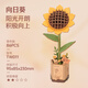 若客（ROKR）木藝繁花積木花束立體拼圖積木花拼裝模型玩具擺件生日禮物女 向日葵【陽(yáng)光開(kāi)朗】