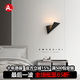 安縵吉瑞現(xiàn)代簡約全銅壁燈客廳臥室過道藝術(shù)極簡折紙異形LED墻燈 全銅-銅染黑-暖白3000K【左款】