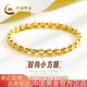 中國(guó)黃金（CHINA GOLD）黃金手鏈女足金小方糖手鏈轉(zhuǎn)運(yùn)珠手串七夕情人節(jié)禮物送女友老婆 足金方糖手串約2.2g*品牌禮盒