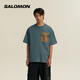薩洛蒙（Salomon）男款 戶外運(yùn)動(dòng)潮流都市風(fēng)尚透氣短袖T恤Link Pocket Short Sleeve 亮炭灰C28043 M