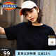 dickies 純棉短袖T恤 情侶男女同款 純色休閑百搭 DK007093 黑色 S