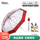 Wpc.雨傘透明萌寵傘日本小清新可愛時尚熊貓狗狗印花兒童男女士貓貓傘 長柄傘漫畫狗果凍傘PT-ZPZ01 RD