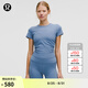 lululemon丨All It Takes 女士運(yùn)動 T 恤 *羅紋 Nulu? 瑜伽上衣 LW3GNAS 水洗牛仔藍(lán) S /6