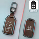 紳創(chuàng  )本田鑰匙套xrv思域crv雅閣urv凌派冠道繽智皓影飛度車(chē)金屬扣殼包 【C款】棕皮扣款 請根據鑰匙形狀下單