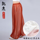 闡武太極褲女2025新款夏季薄款太極拳八段錦燈籠褲晨練服裝日?？纱?紅色褲子【云汐紗】 S