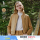 哈吉斯（HAZZYS）女裝 春秋款【PHIZ系列】簡(jiǎn)約棒球型夾克外套女ASVSU0BDX01 米色BI L (165/88A 40)