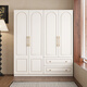 歐派實(shí)木衣柜家用臥室2025新款奶油風(fēng)兒童收納柜子出租房用可定制衣櫥 長(cháng)120高200寬55三門(mén)主柜 加厚實(shí) 整裝