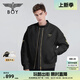 BOY LONDON【倫敦塔橋】短款棉服情侶冬仿燙金潮流棉衣外套N29008 黑色 S