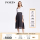 PORTS寶姿春夏新品女裝Two-in-one網(wǎng)紗拼接西服裙LM8D064MCP015 黑色 M (6)