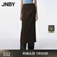 JNBY/江南布衣秋冬半身裙女氣質(zhì)A型純色優(yōu)雅休閑長款OL風(fēng)5N8D11360 216/臘粉駝色 M