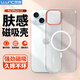 朗客適用蘋(píng)果15手機殼 iPhone15保護套Magsafe磁吸充電殼全包半透明超薄防摔親膚磨砂撞色硬殼不沾指紋