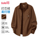 班尼路（Baleno）燈芯絨襯衫男秋季通勤百搭潮流高級感翻領(lǐng)開衫休閑寬松長袖外套