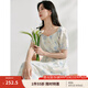 茵曼（INMAN）法式碎花高級(jí)感2025夏女新款休閑中長(zhǎng)吊帶連衣裙子 月藍(lán)連衣裙-18424791 S
