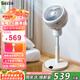 西哲（sezze）日本空氣循環(huán)扇家用智能電風(fēng)扇落地扇迷你渦輪對流扇變頻遙控節(jié)能定時臺立兩用扇輕音小型換氣扇 【典雅白】Y-243PLUS（WH）