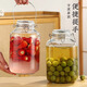 木瑯泡酒玻璃瓶楊梅酒瓶青梅泡酒容器果酒專(zhuān)用罐泡酒罐帶龍頭泡酒瓶 4斤（方形）