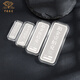 中國珠寶白金鉑金條100g足鉑pt9995金塊金磚收藏送禮鉑金金條生日禮物 50g【品牌禮盒】