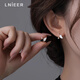 Lnieer999足銀小嫩芽樹葉耳釘女高級感養(yǎng)耳洞耳環(huán)2025新款螺絲擰扣耳飾 樹葉耳釘【通體999足銀】