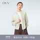 OVV2023春夏新款女裝大地色系輕薄精致松緊圓領(lǐng)休閑夾克外套 卡其（凈色）15 S