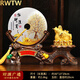 RWTW金蟾擺件工藝品平安扣客廳辦公室裝飾品公司喬遷開(kāi)業(yè)禮物 29CM財(cái)源廣進(jìn)(金蟾) 20CM平安扣