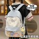 威納登可愛學(xué)院書包女初中生小學(xué)生百搭背包少女透明雙肩包小食量痛包 奶藍(lán)色（不帶掛件）