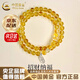 中國黃金（CHINA GOLD）招財(cái)納福黃水晶手串女雙圈黃水晶手鏈七夕生日禮物女生送女友老婆 京速達(dá)*福牌黃水晶雙圈手串【品牌禮盒】