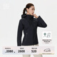KOLON SPORT/可隆防水沖鋒衣 女子戶外防風(fēng)透濕撞色連帽3L夾克外套 LKJK5MNT06-BK 黑色 M 165/88A
