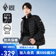 黑冰戶外保暖輕量便攜羽絨內(nèi)膽男款立領(lǐng)休閑鴨絨羽絨服FAF8901 啞黑 L