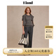 ELAND【經(jīng)典匹馬】衣戀針織T恤女圓領(lǐng)短袖直筒顯瘦毛衫25夏季新款 灰色(15)Grey M