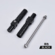 歐老師正品歐老師適用于九號新款機械師MMAX110 MK2  M90 M110P改裝前后加寬鋁合金可折疊火箭筒后腳踏后中軸折疊火箭筒腳踏怕【黑色】新款機械師MMAX110MK2車(chē)型