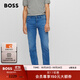 BOSS博斯男士款常規版型羊絨質(zhì)感牛仔褲 420-淺藍色 S (3034)