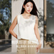 絲界2025新品真絲吊帶背心女夏季涼感外穿圓領(lǐng)桑蠶絲打底內(nèi)搭綢緞上衣